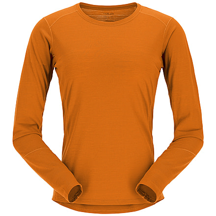 Rab Syncrino Base LS Tee - Womens, Marmalade, Large, QBL-33-MAM-14