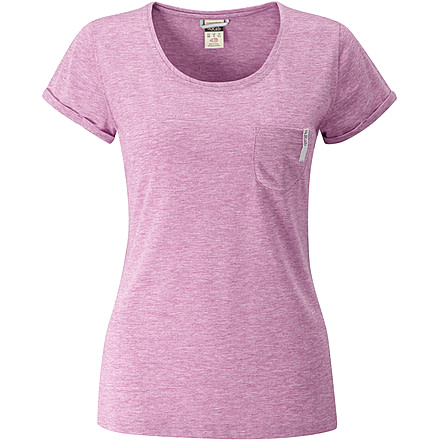 DEMO, Rab Womens Topo Tee, Hollyhock Marl, 10, QBT-92-HK-10-DEMO