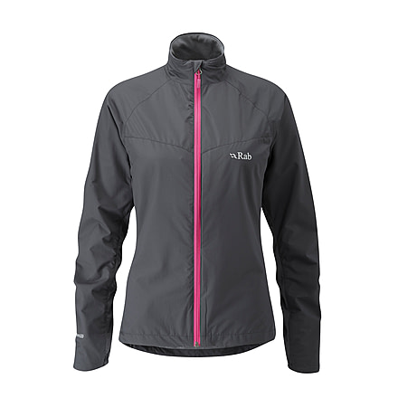 DEMO, Rab Womens Vapour Rise Flex Jacket, Beluga/Beluga, 12, QVR-54-BE-12-DEMO