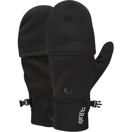 Rab Windbloc Convertible Mitt - Men's-Black-Large