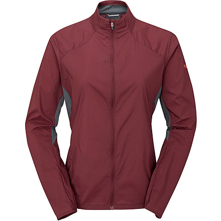 Rab Windveil Jacket - Womens, Deep Heather/Graphene, 14, QWS-69-DHG-14