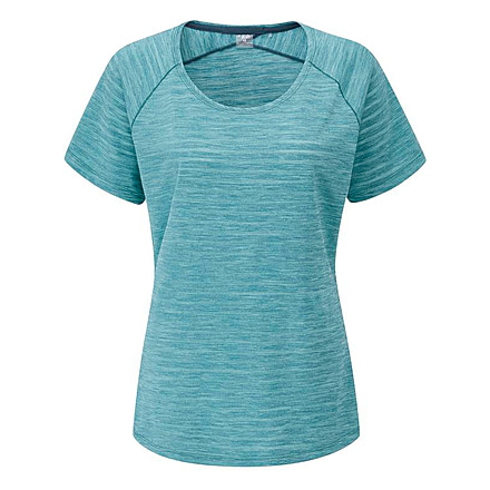 Rab Wisp Tee - Womens, Meltwater Marl, 14, QBL-12-MEL-14