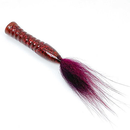 Rabid Baits Fox Tail Ned Rig Bait, 3in, Monster Ruby Red, FT3-025