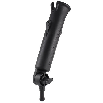 Ram Mounts RAM Tough-Tube Fishing Rod Holder With 3in Long Ratchet Spline Post Arm, Black 84122.01.100