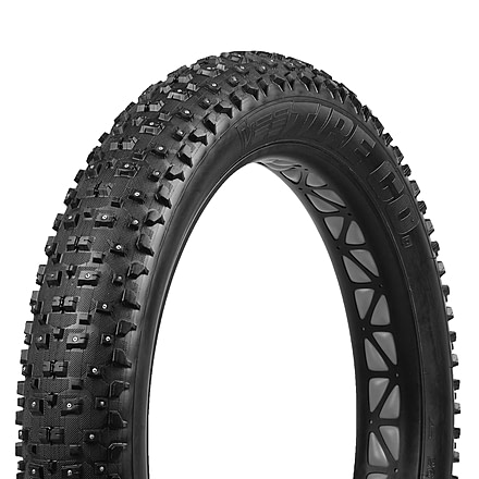 Rambo Bikes Vee Snow Avalanche 26x4.8in Folding Studded Tire, Black, RP-25-09-02
