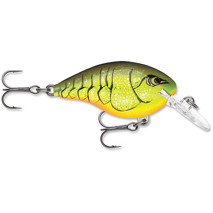 Rapala Dives-To 04 Lure, Chartreuse Rootbeer Crawdad, DT04CRTBC