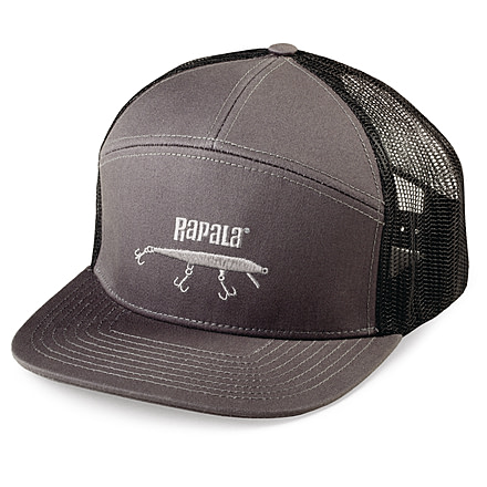 Rapala Hi-Pro 7 Panel Cap, Grey Black, RHP7C01