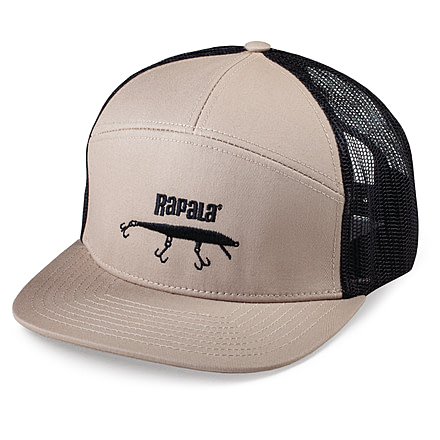 Rapala Hi-Pro 7 Panel Cap, Tan Black, RHP7C03