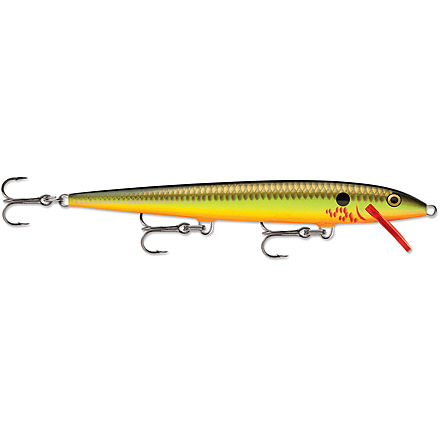 Rapala Original Floater 13 Lure, Bleeding Hot Olive, F13BHO