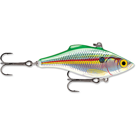 Rapala Rattlin 04 Lure, Holographic Emerald Shad, RNR04HESD
