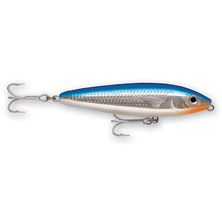 Rapala Saltwater Skitter Walk Topwater Lure, Floating, Blue Mullet, 5/8oz, 4 3/8in, SSW11BMU