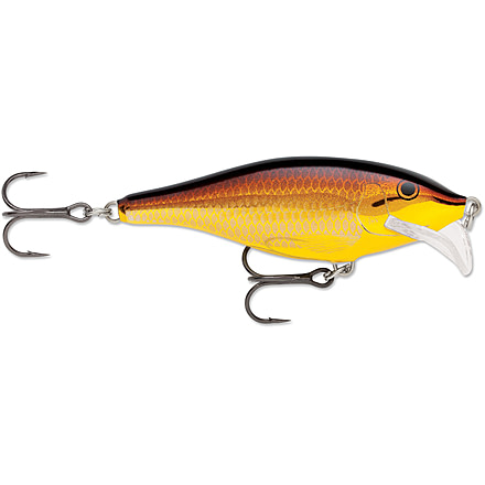 Rapala Scatter Rap Shad Crankbait, 2 3/4in, 1/4 oz, Floating, Golden Alburnus, SCRS07GALB