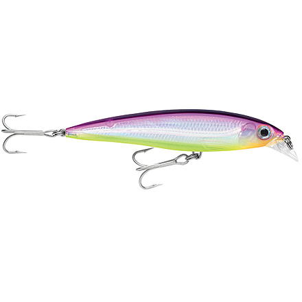 Rapala X-Rap Saltwater 5-1/2in Purple Chartreuse, SXR14PRCH
