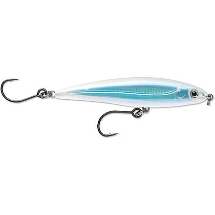 Rapala X-Rap Twitchin' Minnow 10, Slow Sinking, Albino Shiner 4" 1/2 Oz., SXRT10AS