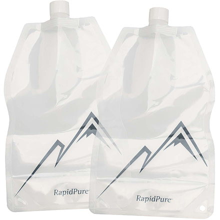 RapidPure 1.5L Collapsible Bottle, 2pk, Clear, 0160-0700