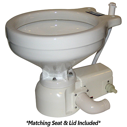 Raritan Sea Era Household Size Toilet - Press - Fresh Water - Straight &amp; 90 Discharge - Smart Switch - White 55864