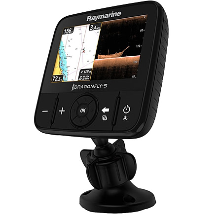 Raymarine 5 Pro Sonar, Downvision, Chart, Black, 5in E70293-NAG