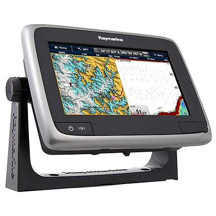 Raymarine A77 Multi-Function Display, Clearpulse Sonar, GPS, Black, 7in E70167-NAG