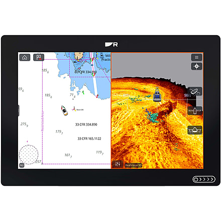 Raymarine AXIOM+ 12 RV Chartplotter, Multifunction 12in Display w/ RealVision 3D and 600W Sonar, E70639