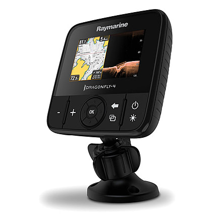Raymarine Dragonfly 4Pro 4in Sonar, Downvision, Chart, Black, 4in E70294-NAG
