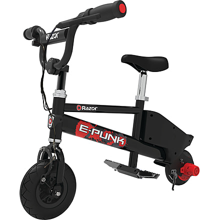 Razor E Punk Electric Mini Bike, Black, 15127087