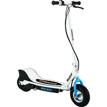 Razor E300 Electric Scooter, White/Blue, 13113683