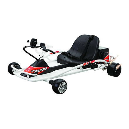 Razor Ground Force Drifter Fury Electric Go Kart, White/Black, 25143498