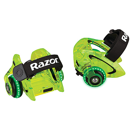 Razor Jetts DLX Heel Wheels, Neon Green, 25056196