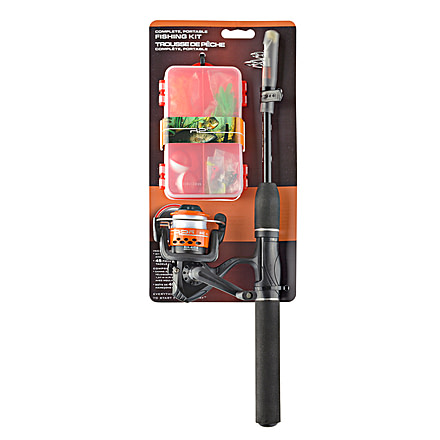 Ready 2 Fish Telescopic Multi-Species Spinning Rod and Reel Combo with 45 Piece Tackle Box 111026