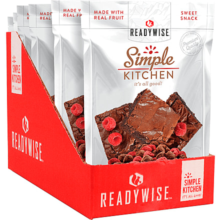 ReadyWise Simple Kitchen Raspberries &amp; Brownie Bites, 6 Pack, RWSK05-023