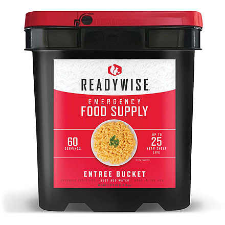 ReadyWise Entree Bucket, 60 Serving, Black, RW10-160