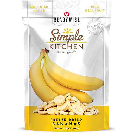 ReadyWise Freeze-Dried Bananas, 6 Pack, RWSK05-007