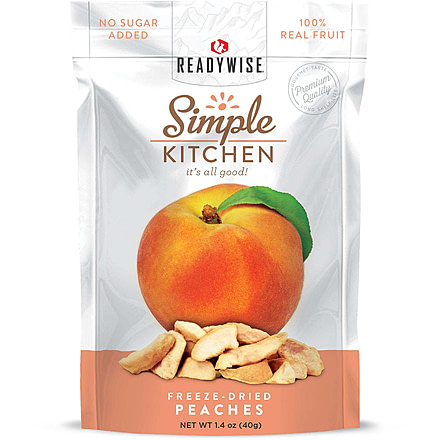 ReadyWise Freeze-Dried Peaches, Single Pouch, RWSK02-008