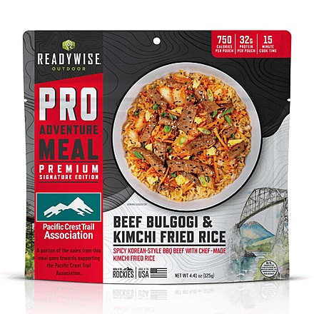 ReadyWise Outdoor Pro Meal Beef Bulgogi &amp; Kimchi Fried Rice, Black, RW03-194