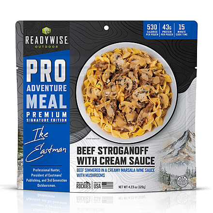ReadyWise Outdoor Pro Meal Beef Stroganoff with Mushroom Cream Sauce, Black, RW03-197