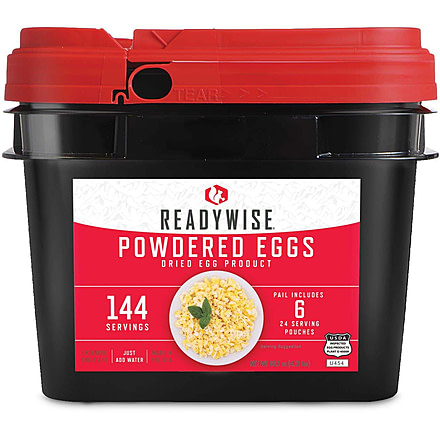 ReadyWise Emergency Freeze Dried Powdered Eggs, 144 Servings, RW05-516