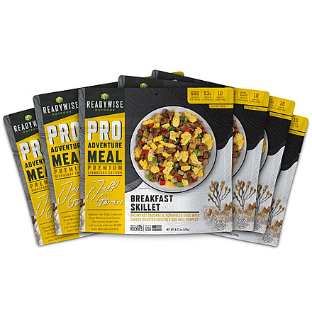 ReadyWise Signature Edition Pro Adventure Meal w/ Jeff Legend Garmire Breakfast Skillet, 6 Count Case Pack, RW05-192