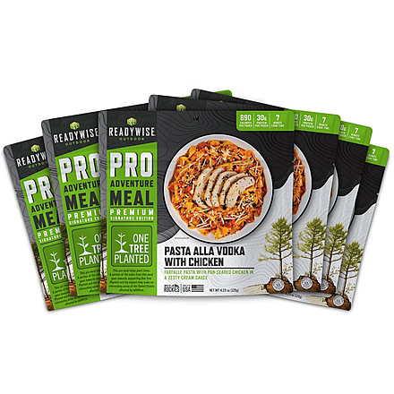 ReadyWise Signature Edition Pro Adventure Meal w/ One Tree Planted Pasta Alla Vodka w/ Chicken, 6 Count Case Pack, RW05-196