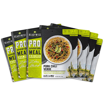 ReadyWise Signature Edition Pro Adventure Meal w/ Zelzin Aketzalli Traditional Pork Chili Verde, 6 Count Case Pack, RW05-191