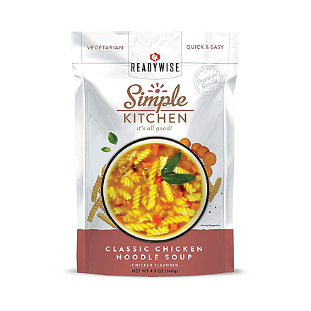 ReadyWise Simple Kitchen Classic Chicken Noodle Soup, Single Pouch, RWSK02-026