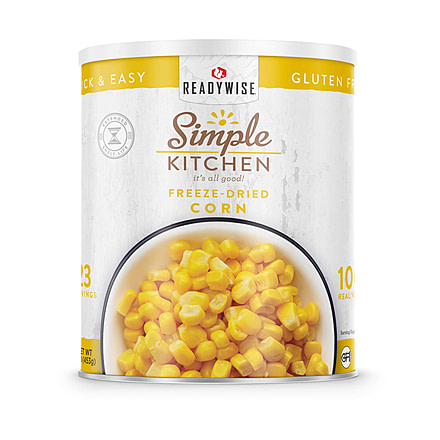 ReadyWise Simple Kitchen FD Corn - 3 CT Case, 23 Serving Cans, RWSKCN06-009