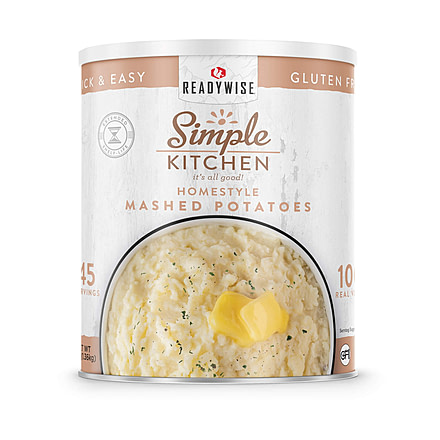 ReadyWise Simple Kitchen Mashed Potatoes - 3 CT Case, 45 Serving Cans, RWSKCN06-011
