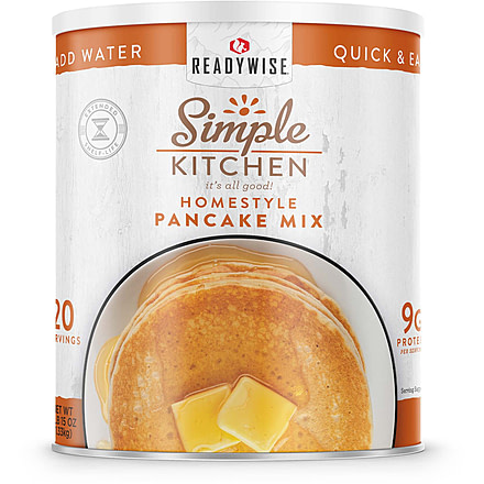 ReadyWise Simple Kitchen Pancake Mix- 20 Serving Can, White, RWSKCN03-014