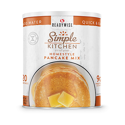 ReadyWise Simple Kitchen Pancake Mix - 3 CT Case, 20 Serving Cans, RWSKCN06-014