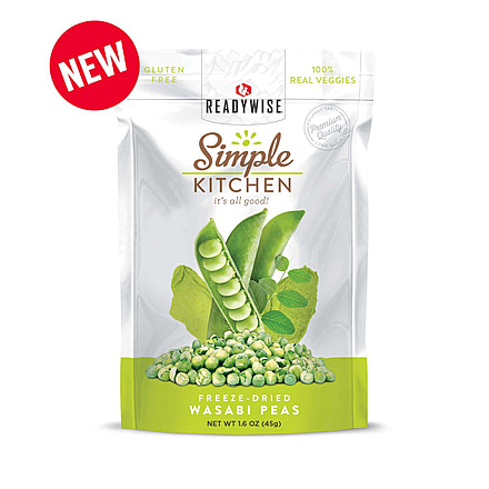ReadyWise Simple Kitchen Wasabi Peas, Single Pouch, RWSK02-020