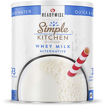 ReadyWise Simple Kitchen Whey Milk Alternative - 93 Serving Can, White, RWSKCN03-018