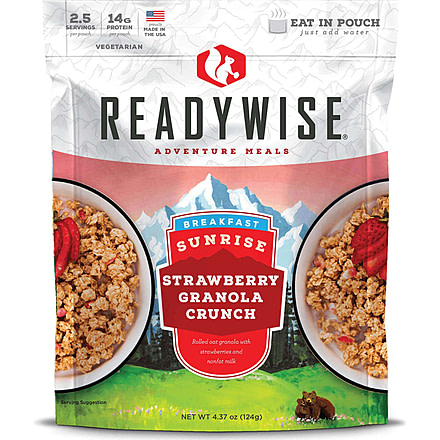ReadyWise Sunrise Strawberry Granola Crunch, Single Pouch, RW03-907