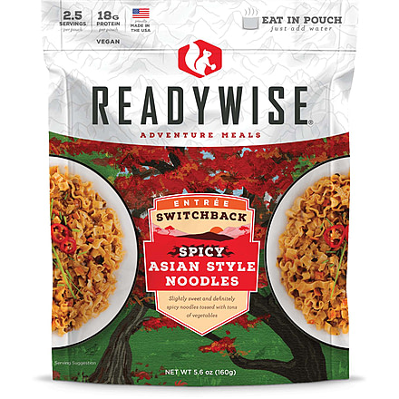 ReadyWise Switchback Spicy Asian Style Noodles, Single Pouch, RW03-915