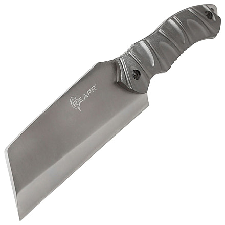 Reapr JAMR Fixed Blade Knife, 6in, 420 Stainless Steel, Modified Cleaver Chopping Blade, Satin Stainless, 11012
