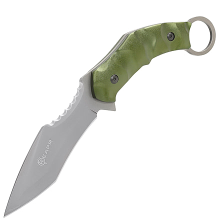 Reapr SLAMR Fixed Blade Knife, 4-3/4in, 420 Stainless Steel, Serrated Back Edge Blade, Matte Stainless, 11010